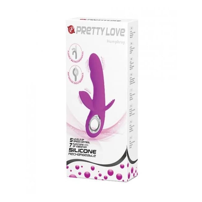 Pretty Love Humphrey Bendable Front & Back Rabbit - Fuchsia, image 1