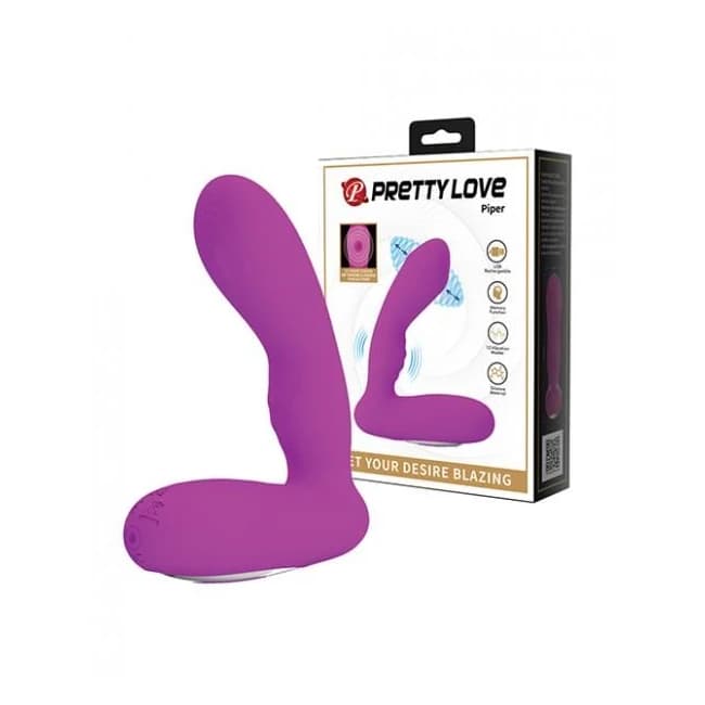 Pretty Love Piper Double Pulsation Vibe - Fuchsia, image 1
