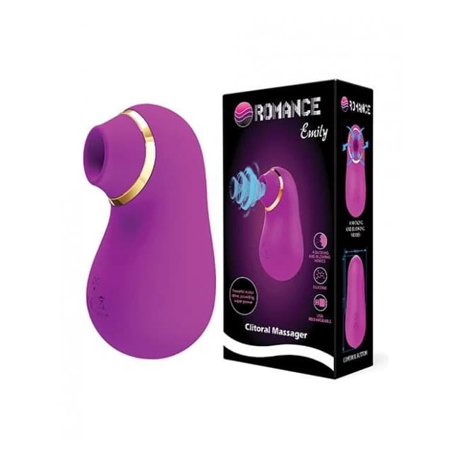 Pretty Love Romance Emily Sucking Clitoral Massager - Fuchsia, image 1