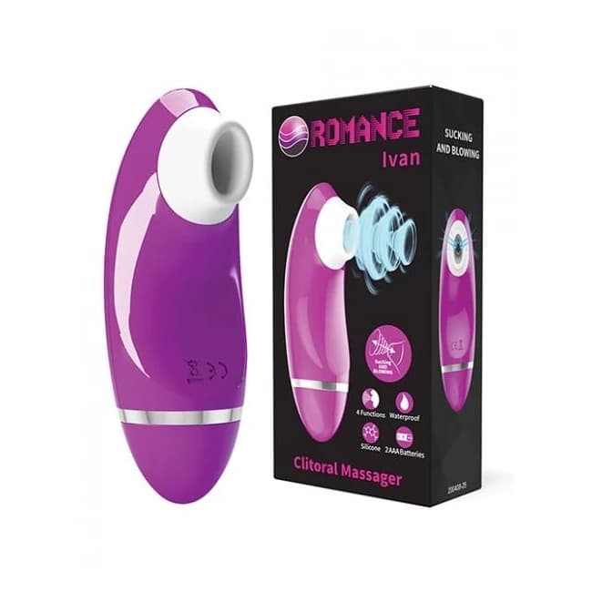 Pretty Love Romance Ivan Sucking Clitoral Massager - Fuchsia, image 1