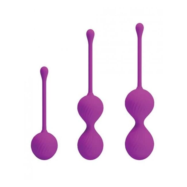 Pretty Love Three in One Kegel Set Fuchsia Pink, image 1