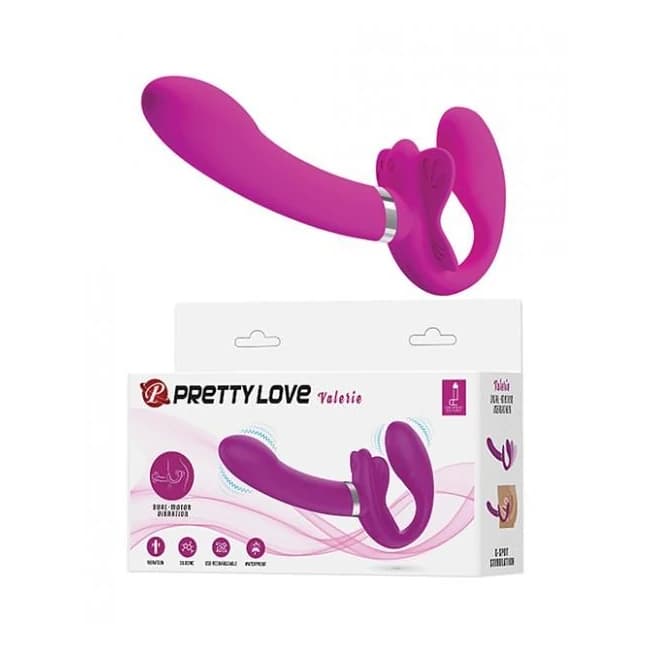 Pretty Love Valerie Strapless Strap on - Fuchsia, image 1