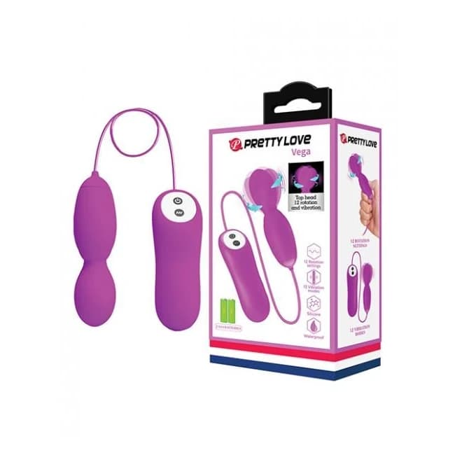 Pretty Love Vega Rotating Head Mini Wand - Fuchsia, image 1