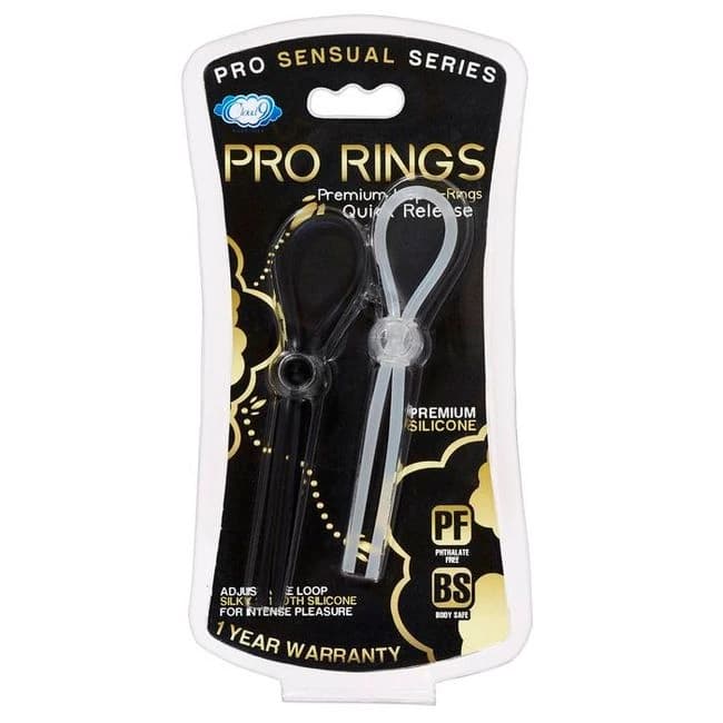 Pro Sensual Quick Release Loop Cock Ring 2 Pack, image 1