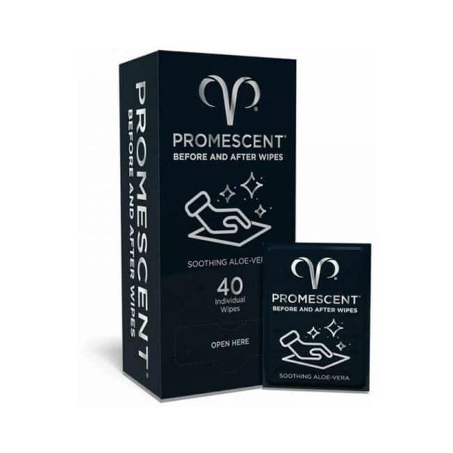 Promescent Before & After Individual Wipes 40-pack - Image 1 Promescent Before & After Individual Wipes 40-pack - Image 1