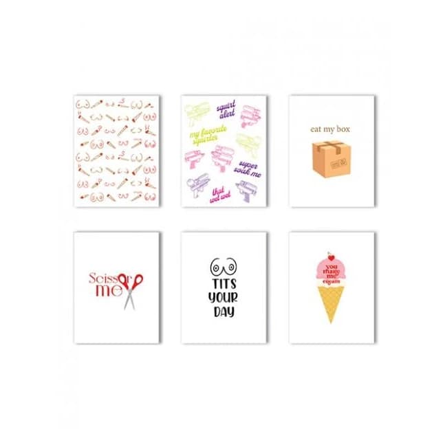 Pussy Power Naughty Greeting Card - Variety Pack of 6, image 1