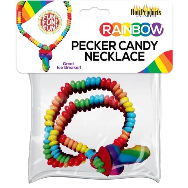 Rainbow Cock Candy Necklace - Image 1 Rainbow Cock Candy Necklace - Image 1