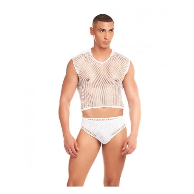 Rainbow Party Net Flex Large Mesh 3 pc Set - White S/M, image 1