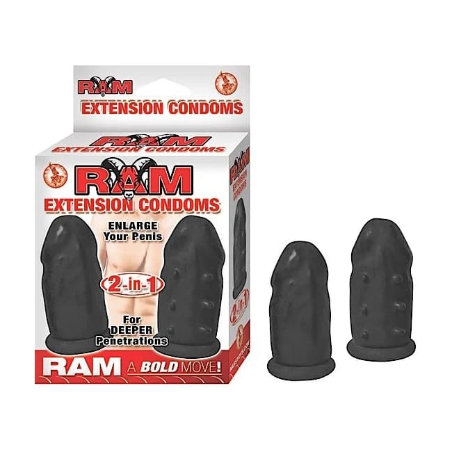 Ram Extension Condoms Black - Image 1 Ram Extension Condoms Black - Image 1