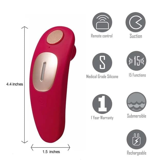 Remi Rechargeable Suction Panty Vibe Rechargeable, image 1