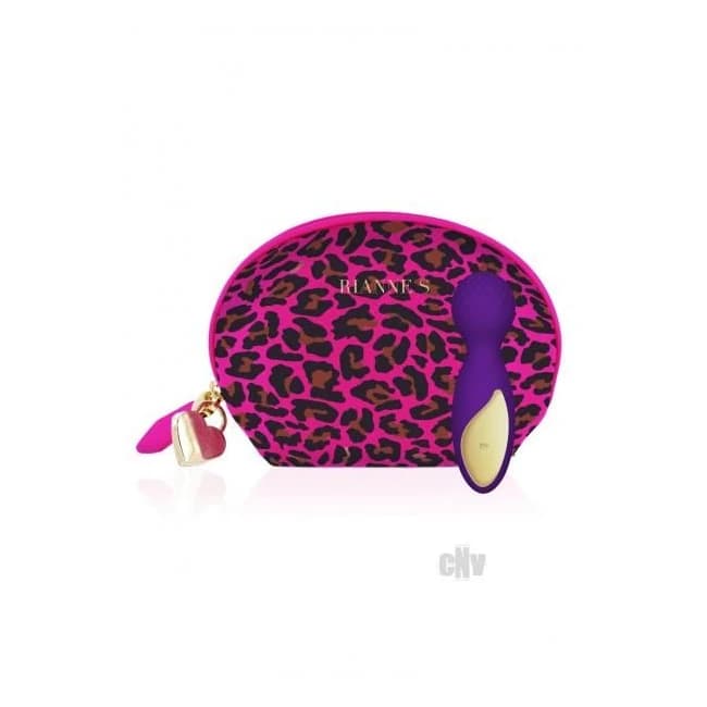 Rianne S Lovely Leopard Deep Purple Mini Wand, image 1