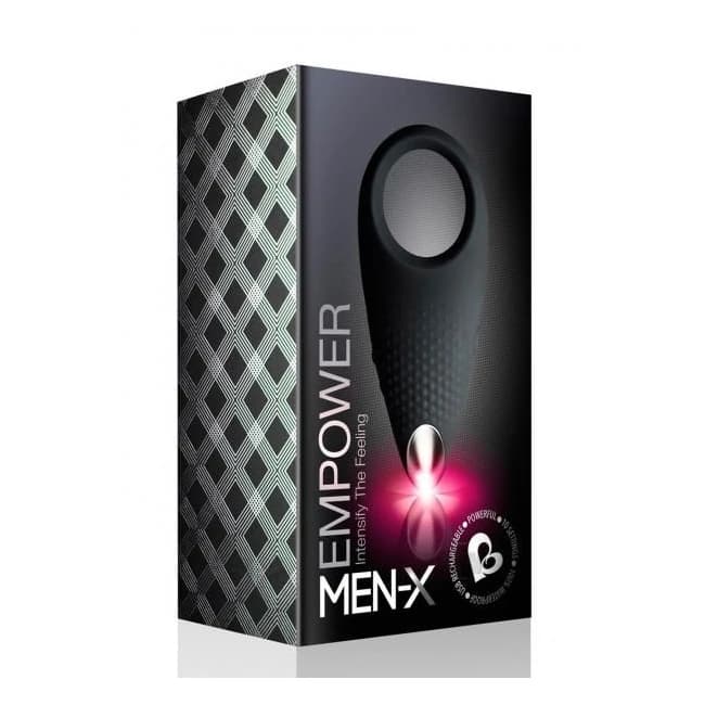 Rocks Off Men-x Empower Couples Stimulator - Black - Image 1