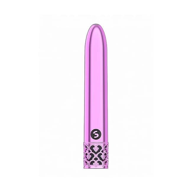 ROYAL GEMS SHINY PINK ABS BULLET RECHARGEABLE - Image 1