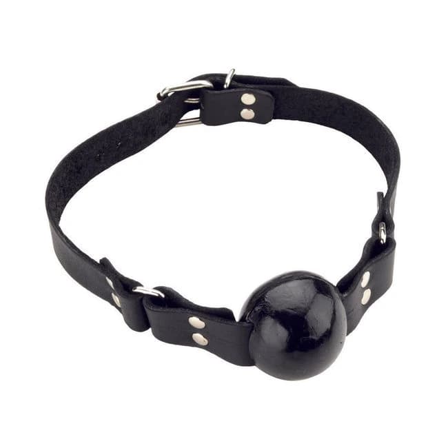 Rubber Ball Gag 1.5 Inches with Buckle Closure Black O/s - Image 1 Rubber Ball Gag 1.5 Inches with Buckle Closure Black O/s - Image 1