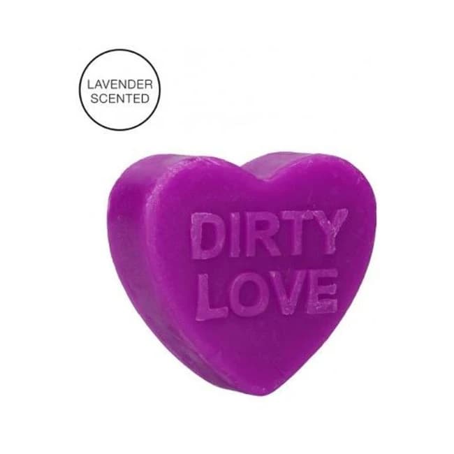 S-Line Heart Soap - Dirty Love - Lavender Scented, image 1