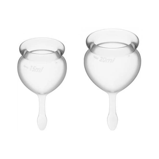 Satisfyer Feel Good Menstrual Cup - Transparent - Image 1 Satisfyer Feel Good Menstrual Cup - Transparent - Image 1