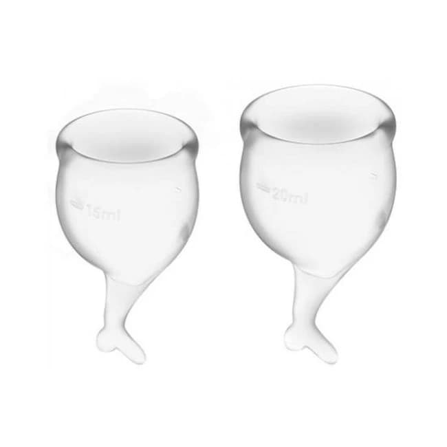 Satisfyer Feel Secure Menstrual Cup - Transparent, image 1