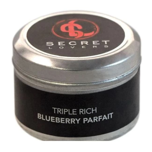 SECRET LOVERS BLUEBERRY PARFAIT MINI EDIBLE MASSAGE CANDLE 1OZ - Image 1