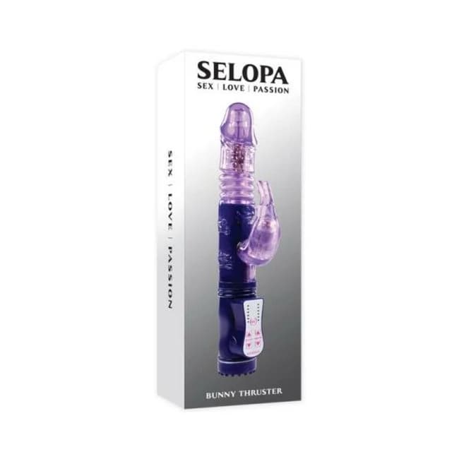 Selopa Bunny Thruster Thrusting Rabbit Vibrator Purple, image 1