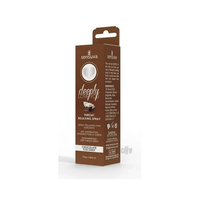 Sensuva Deeply Love You Throat Relaxing Spray Chocolate Coconut, image 1