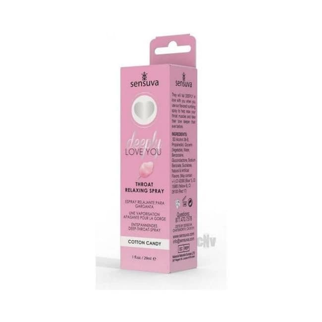 Sensuva Deeply Love You Throat Relaxing Spray Cotton Candy 1 Oz. - Image 1 Sensuva Deeply Love You Throat Relaxing Spray Cotton Candy 1 Oz. - Image 1