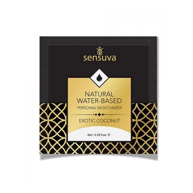 Sensuva Natural Water Based Personal Moisturizer Single Use Packet - 6 Ml Exotic Coconut - Image 1 Sensuva Natural Water Based Personal Moisturizer Single Use Packet - 6 Ml Exotic Coconut - Image 1