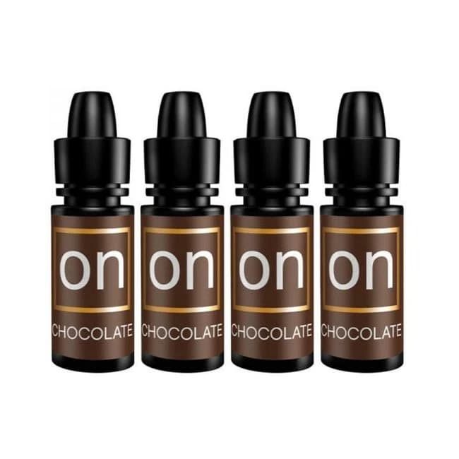 Sensuva Pack of 4 on Chocolate Arousal Oil 5 ml Large Boxes Plus Vl8tdon Arousal Oil and Gel 8-Piece, image 1