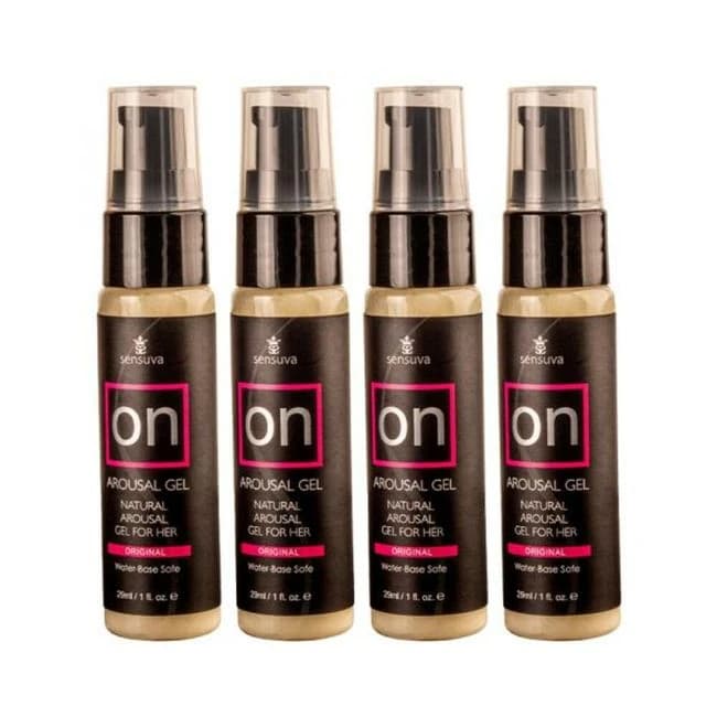 Sensuva Pack of 4 on Original Arousal Gel 1 Oz. Bottle Plus Vl8tdon Arousal Oil and Gel 8-Piece Test, image 1