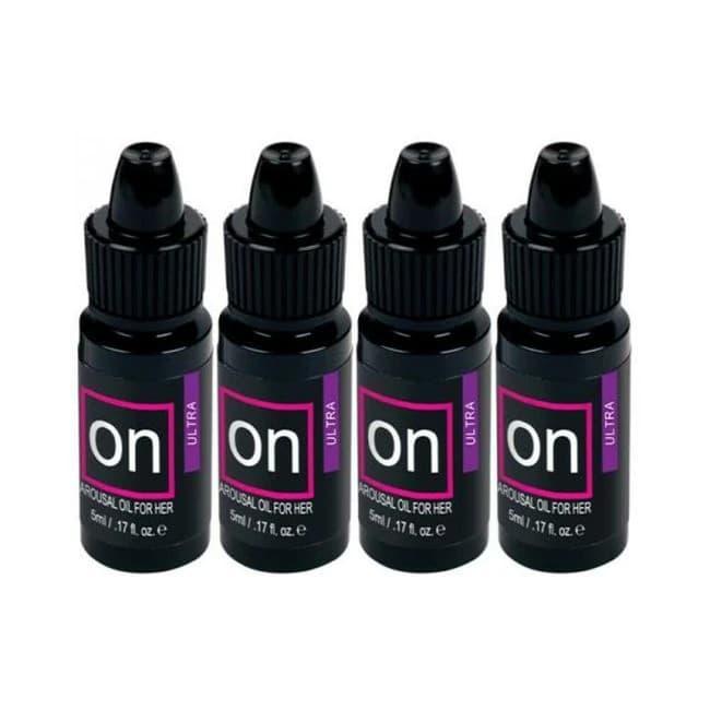 Sensuva Pack of 4 on Ultra Arousal Oil 5 ml Large Boxes Plus Vl8td on Arousal Oil and Gel 8 Piece Te, image 1
