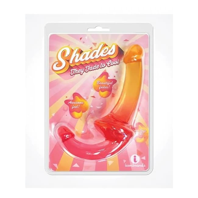 Shades Jelly Tpr Gradient Strapless Strap on - Pink/yellow, image 1