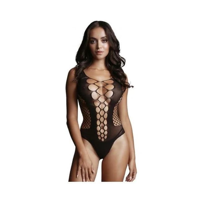 Shots Le Desir Contrast Fence Net Teddy Os Black, image 1