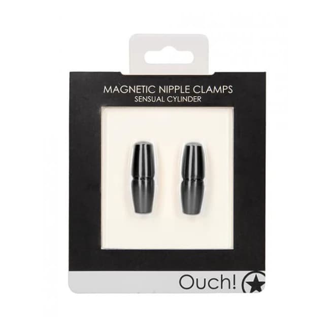 Shots Ouch Sensual Cylinder Magnetic Nipple Clamps -, image 1