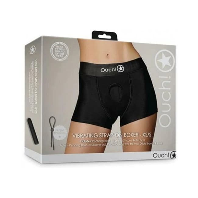 Shots Ouch Vibrating Strap on Boxer, image 1