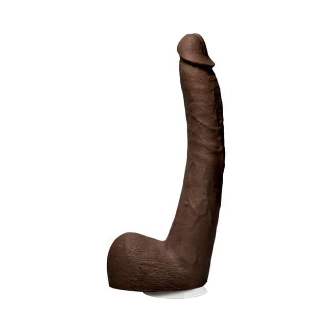 Signature Cocks Isiah Maxwell 10 Inch Ultraskyn Cock with Removable Vac-u-lock Suction Cup Chocolate - Image 1