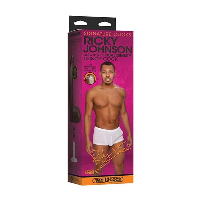 Signature Cocks Ricky Johnson 10in W/ Removeable Vac-u-lock Suction Cup - Image 1 Signature Cocks Ricky Johnson 10in W/ Removeable Vac-u-lock Suction Cup - Image 1