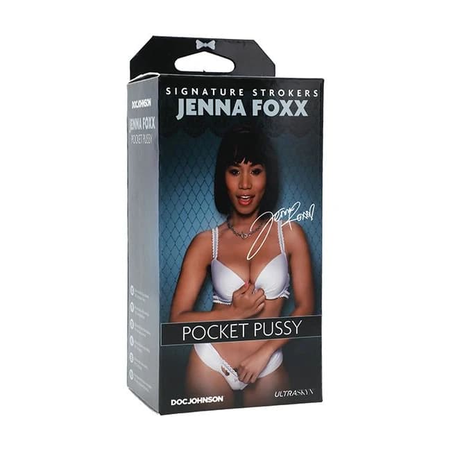 Signature Strokers Jenna Foxx Ultraskyn Pocket Pussy Chocolate - Image 1