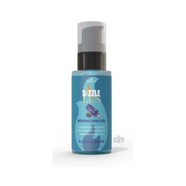 Sizzle Lips Warming Gel Blueberry Ice Pop 2 oz, image 1