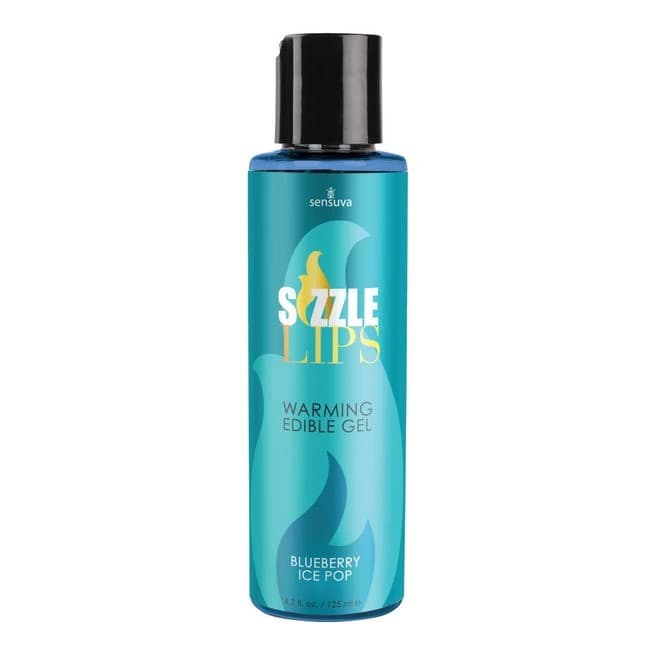 Sizzle Lips Warming Gel Blueberry Ice Pop 4.2 Oz - Image 1 Sizzle Lips Warming Gel Blueberry Ice Pop 4.2 Oz - Image 1