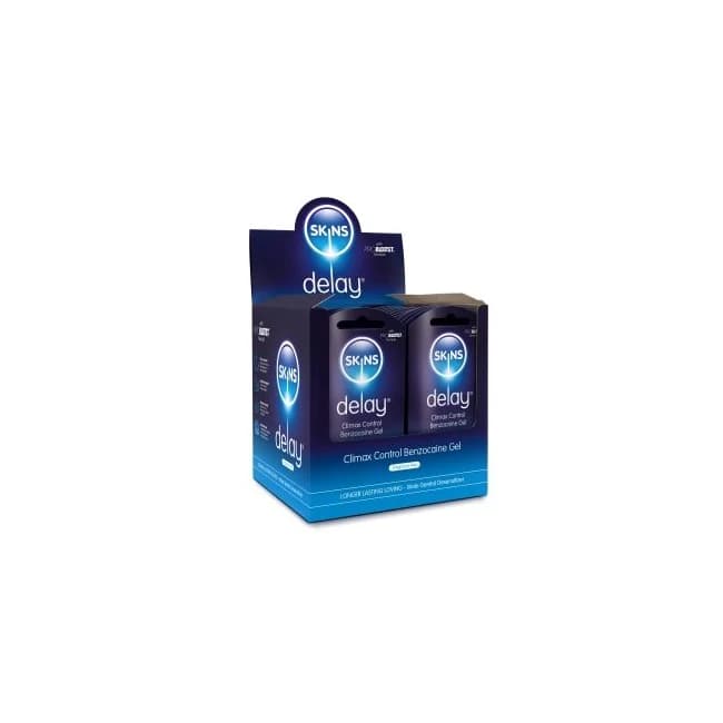 SKINS BENZOCAINE DELAY GEL FOILS 3ML 36PC WITH POS - Image 1