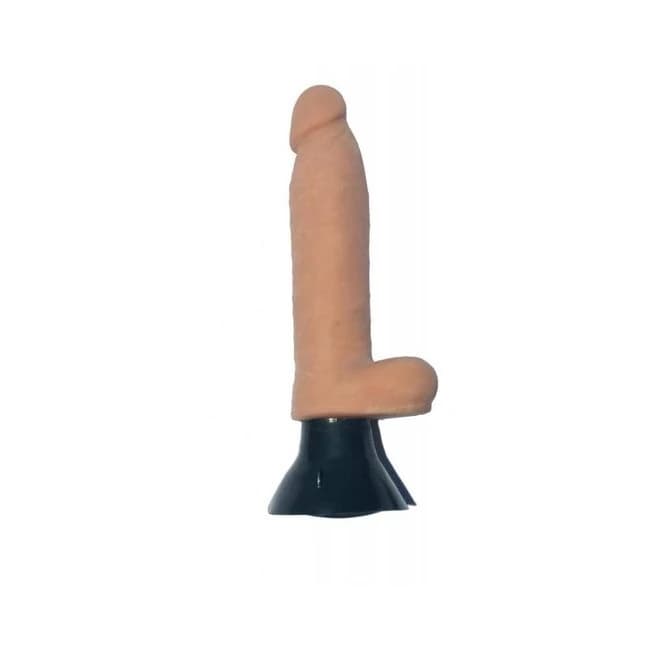 Skinsations Easy Rider 7in Vibrating Beige Dildo, image 1