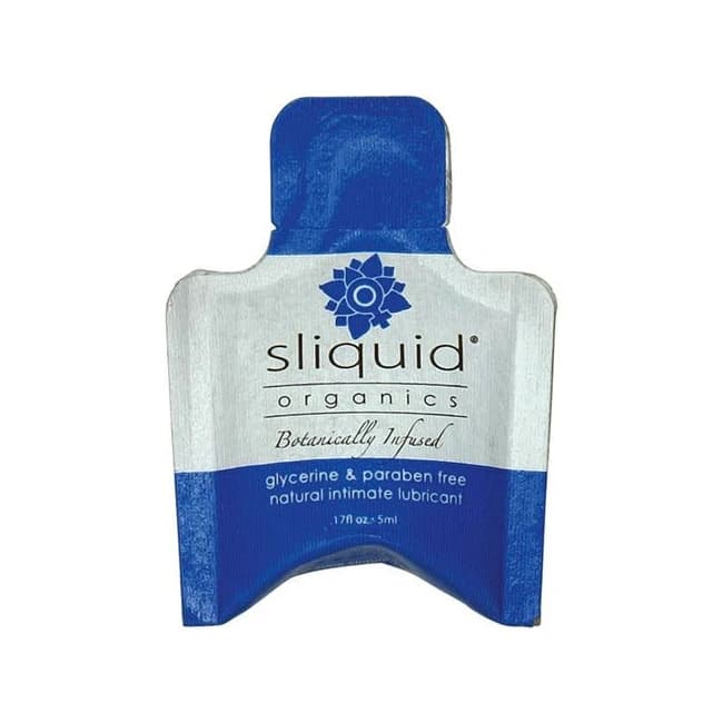 Sliquid Organics Natural Intimate Lubricant - .17 oz Pillow, image 1