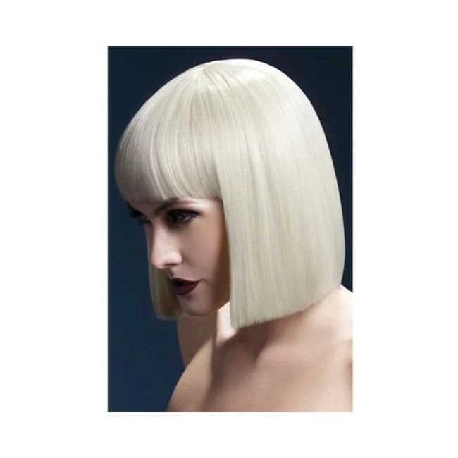 Smiffy Fever Wig Lola Blonde Blunt Cut Bob 12 Inches Long - Image 1 Smiffy Fever Wig Lola Blonde Blunt Cut Bob 12 Inches Long - Image 1
