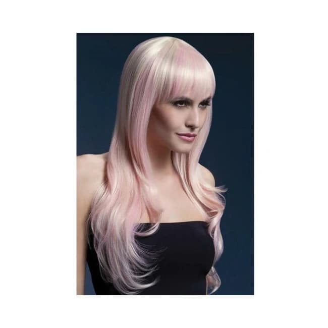 Smiffys Fever Wig Sienna 26 Inches Long Blonde Candy, image 1