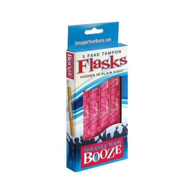 Smuggle Your Booze Tampon Box 5 Tubes & 5 Wrappers, image 1