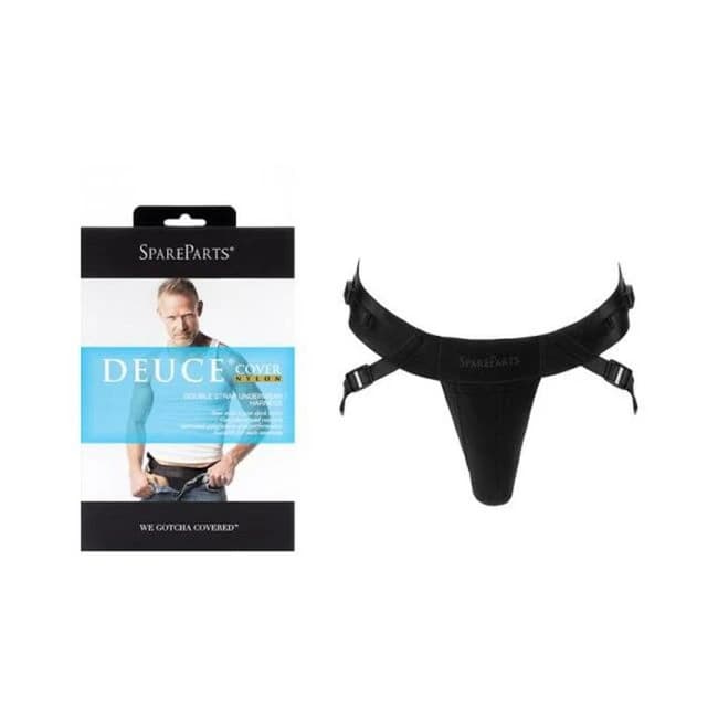 Spareparts Deuce Cover Underwear Harness Black (Double Strap) Size B Nylon, image 1