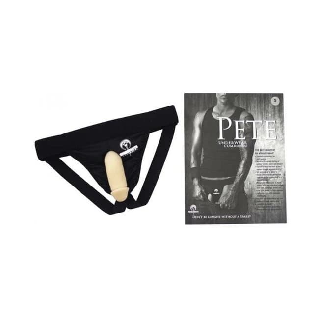 Spareparts Pete Commando Nylon Packing Jock Black Size, image 1