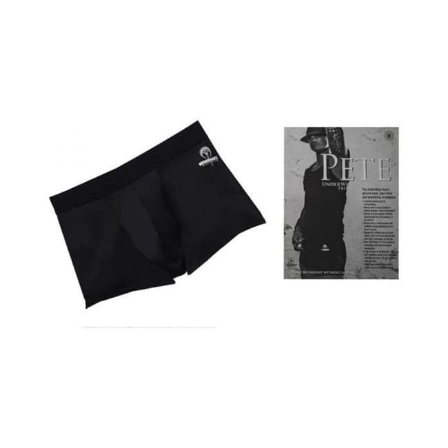 Spareparts Pete Trunks Nylon Packing Underwear Black Size, image 1