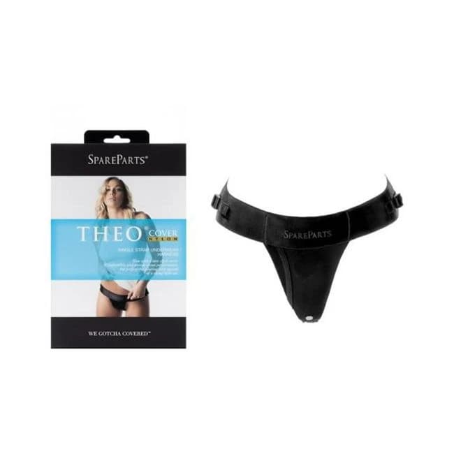 Spareparts Theo Cover Underwear Harness Black (single Strap) Size a Nylon - Image 1 Spareparts Theo Cover Underwear Harness Black (single Strap) Size a Nylon - Image 1