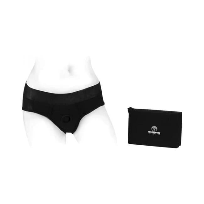 Spareparts Tomboi Rayon Briefs Harness Black Size 5xl, image 1