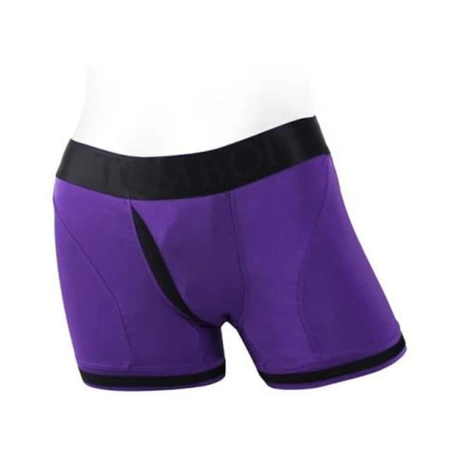 Spareparts Tomboii Nylon Boxer Briefs Harness Purple/black Size, image 1